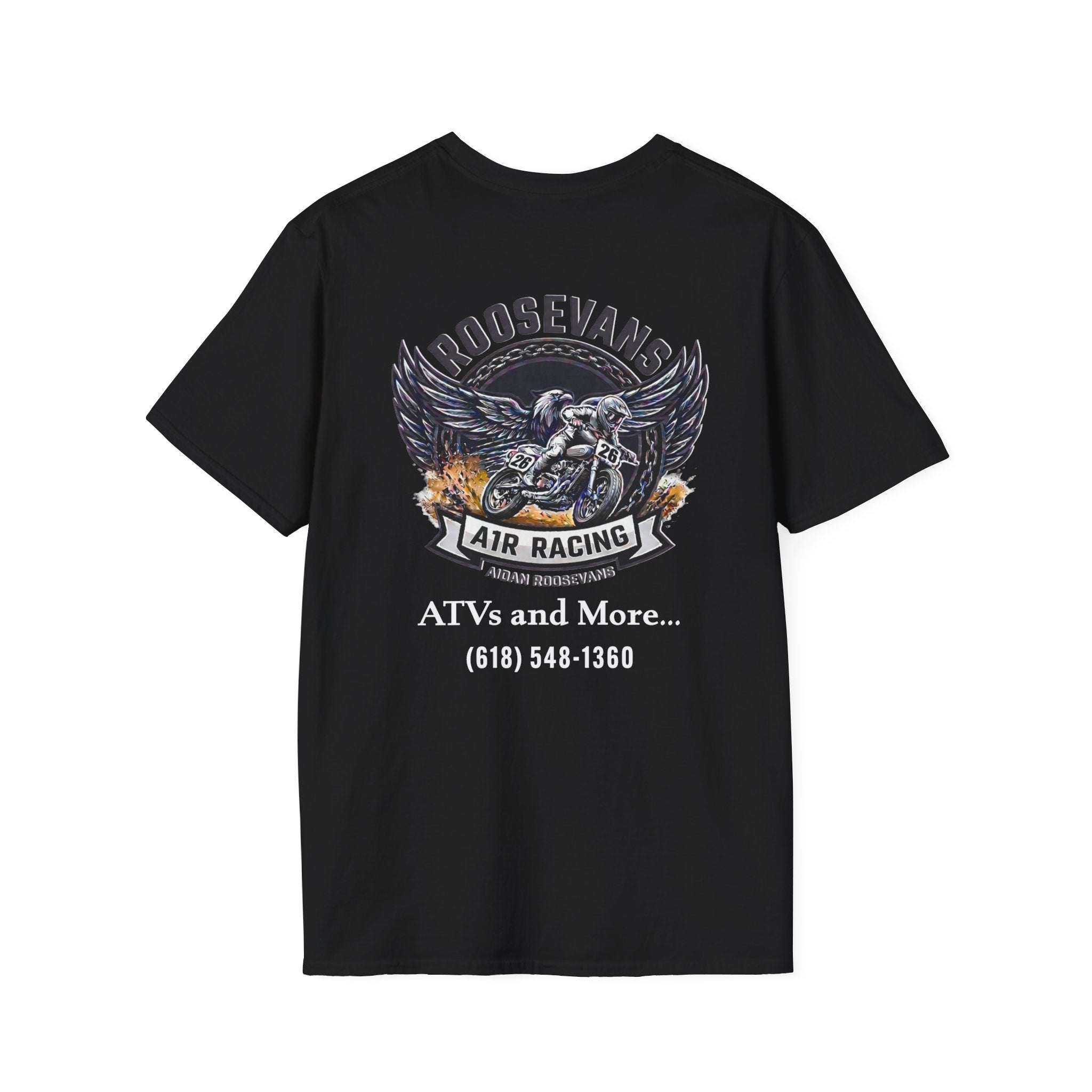 Aidan RoosEvans “Stars, Speed & Flat Track” T-Shirt (Black)