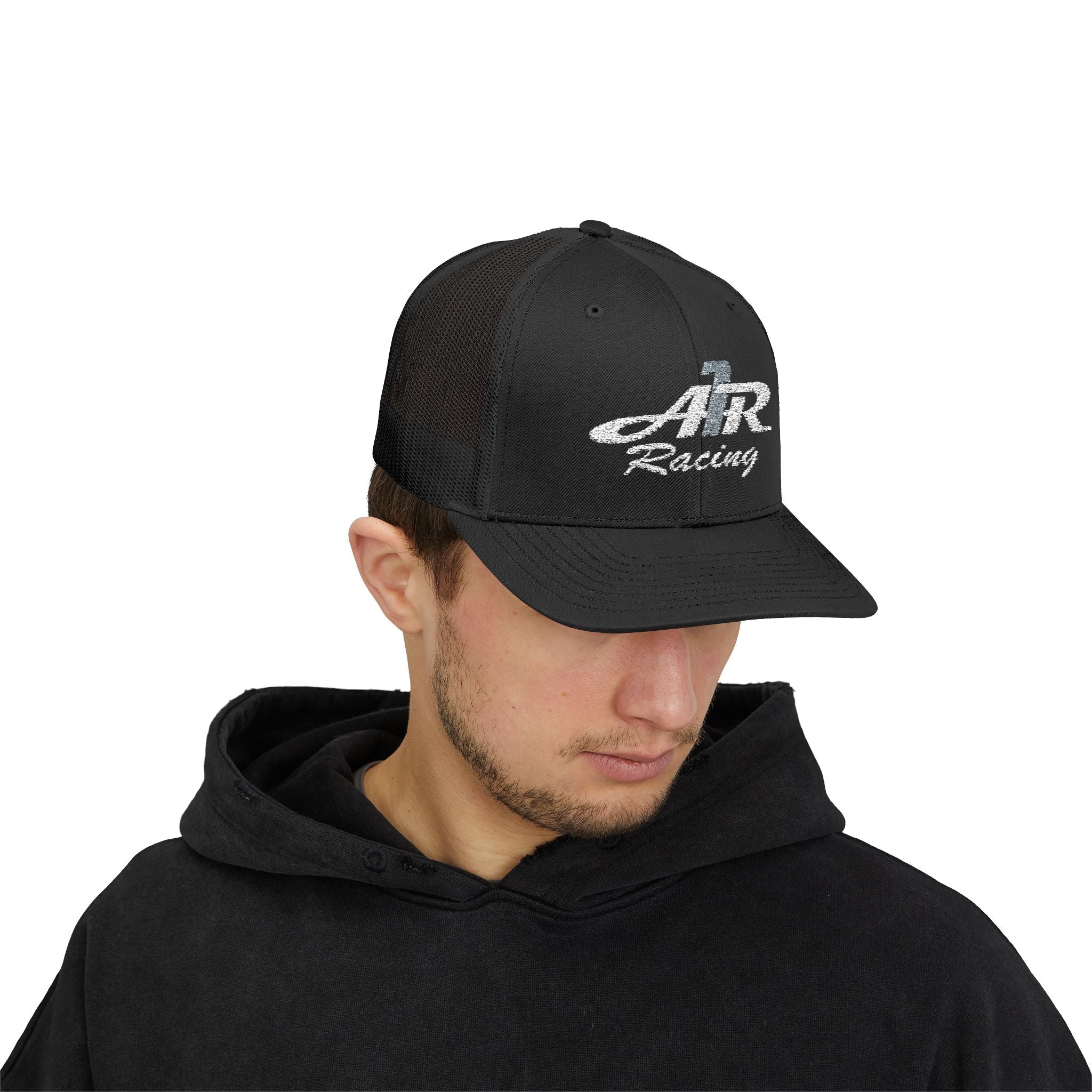 A1R Racing Snapback Trucker Cap — Vintage Motorsport Logo Hat