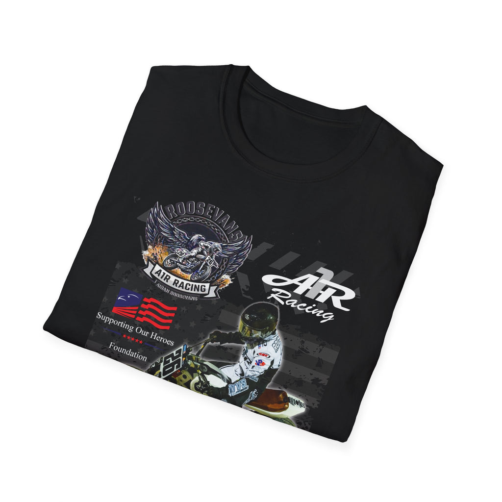 Aidan RoosEvans “Stars, Speed & Flat Track” T-Shirt (Black)